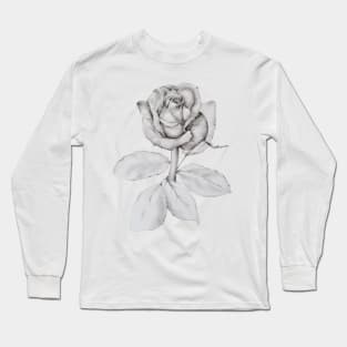 Rose Drawing Long Sleeve T-Shirt